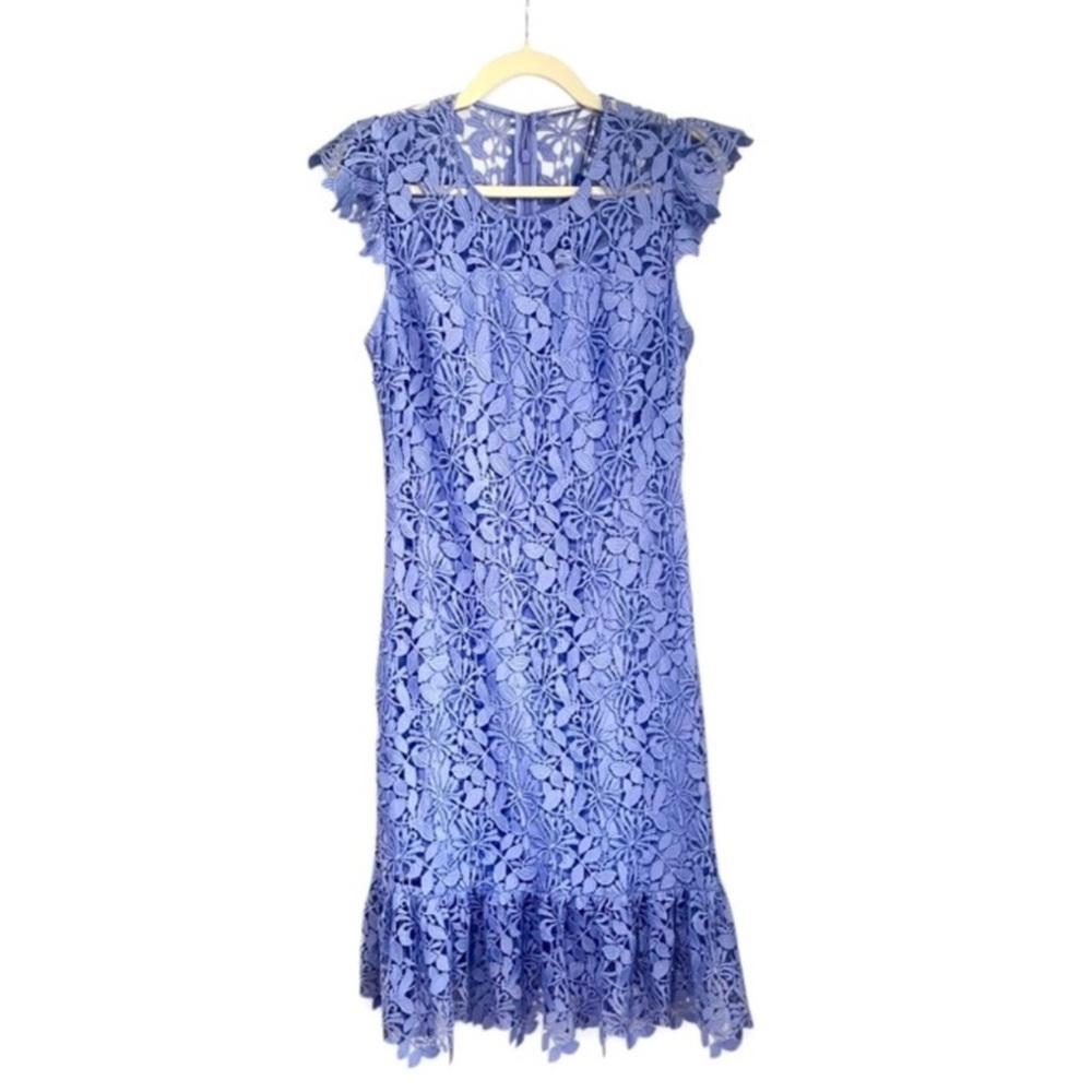 Elie Tahari Vine Wisteria Floral Lace Midi Dress NWT Size 6